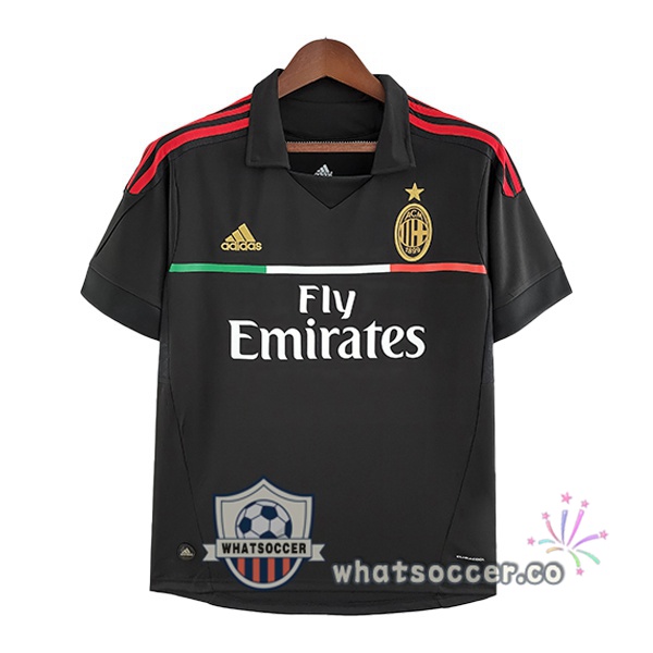 AC Milan Retro Third Soccer Jerseys Black 2011-2012