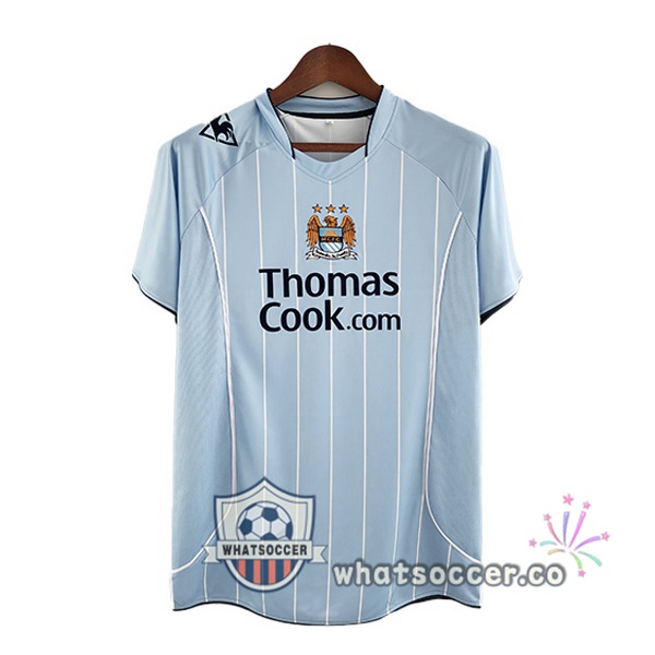 Manchester City Retro Home Soccer Jerseys Blue 2008-2009