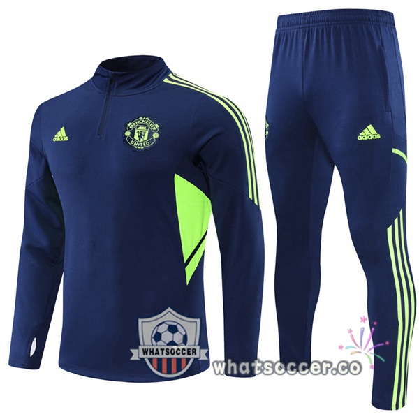 Manchester United Blue Royal Tracksuit 2022-2023