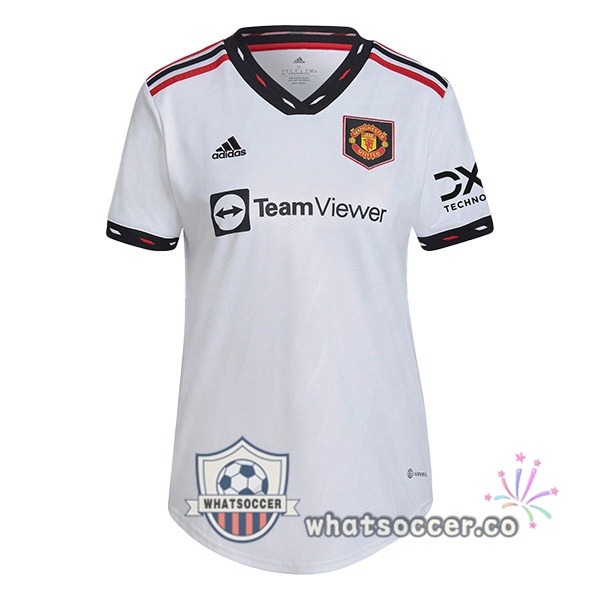 Manchester United Women Away Soccer Jerseys White 2022-2023