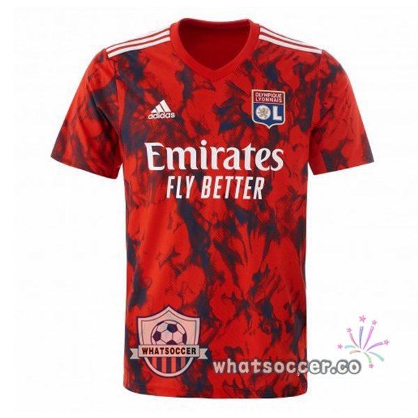 Olympique Lyonnais Away Soccer Jerseys Red 2022-2023