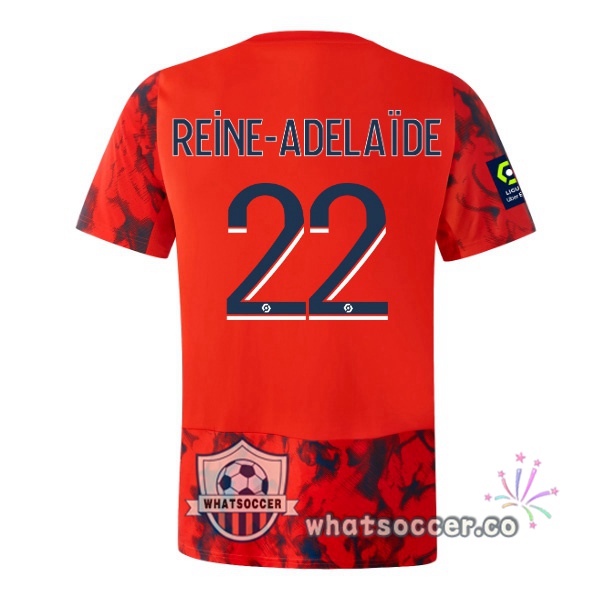 Olympique Lyonnais (REINE-ADELAÏDE 22) Away Soccer Jerseys Red 2022-2023