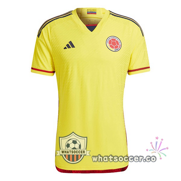 Colombia Home Soccer Jerseys Yellow 2022-2023