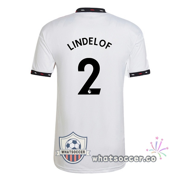 Manchester United (LINDELOF 2) Away Soccer Jerseys White 2022-2023