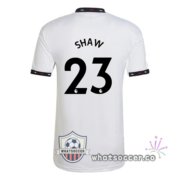 Manchester United (SHAW 23) Away Soccer Jerseys White 2022-2023