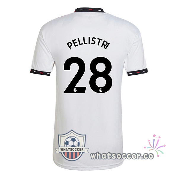 Manchester United (PELLISTRI 28) Away Soccer Jerseys White 2022-2023
