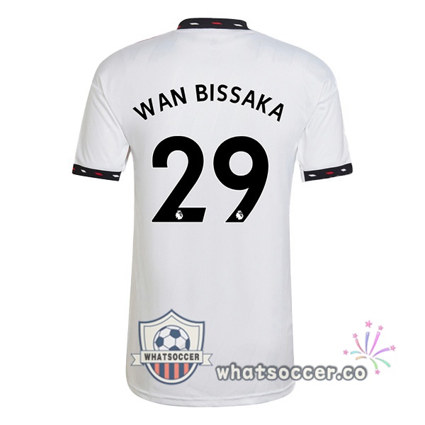 Manchester United (WAN-BISSAKA 29) Away Soccer Jerseys White 2022-2023