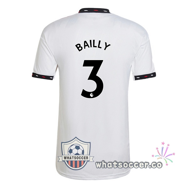 Manchester United (BAILLY 3) Away Soccer Jerseys White 2022-2023