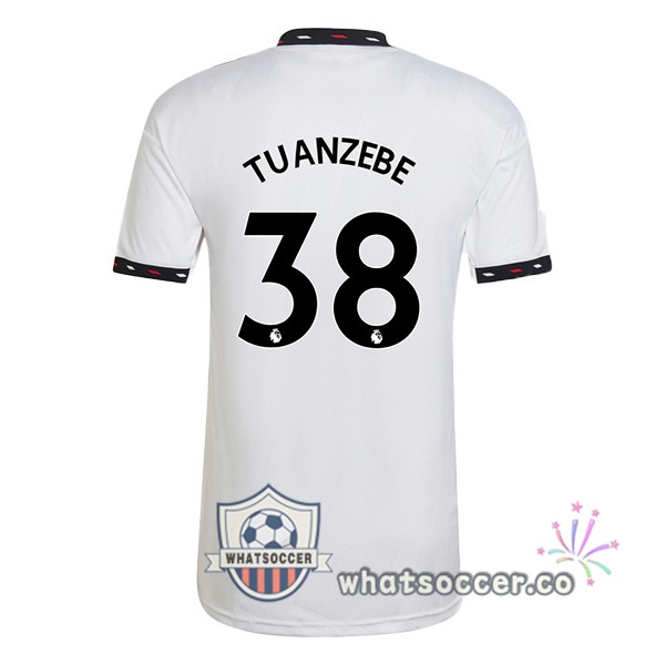 Manchester United (TUANZEBE 38) Away Soccer Jerseys White 2022-2023