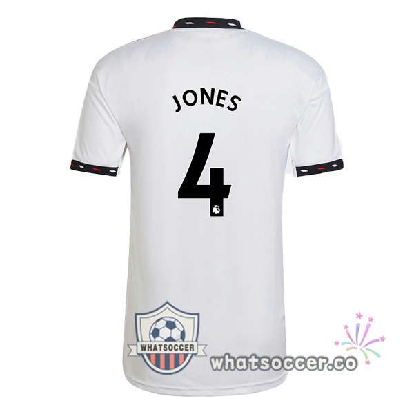 Manchester United (JONES 4) Away Soccer Jerseys White 2022-2023
