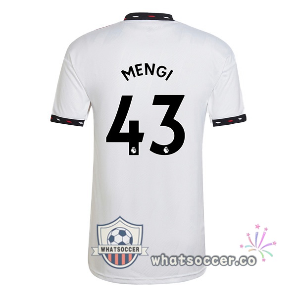 Manchester United (MENGI 43) Away Soccer Jerseys White 2022-2023