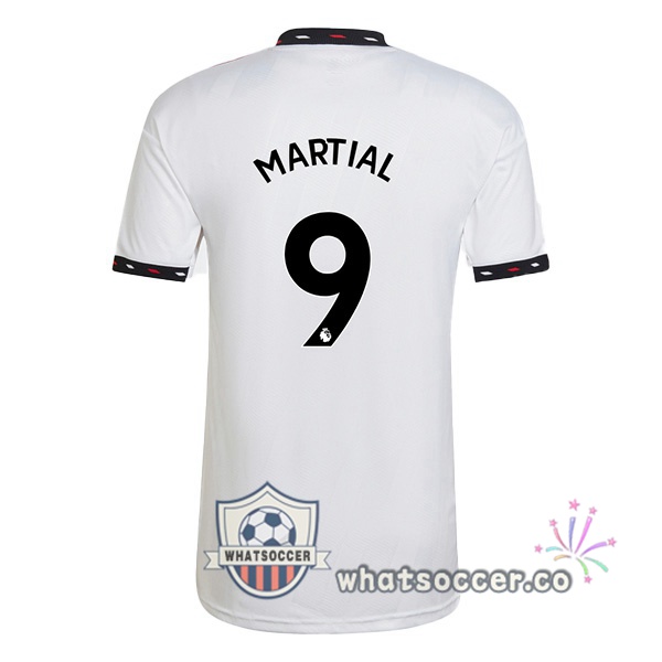 Manchester United (MARTIAL 9) Away Soccer Jerseys White 2022-2023