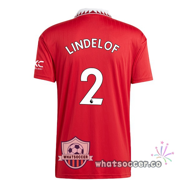 Manchester United (LINDELOF 2) Home Soccer Jerseys Red 2022-2023
