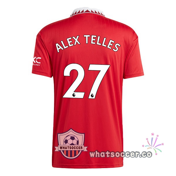 Manchester United (ALEX TELLES 27) Home Soccer Jerseys Red 2022-2023