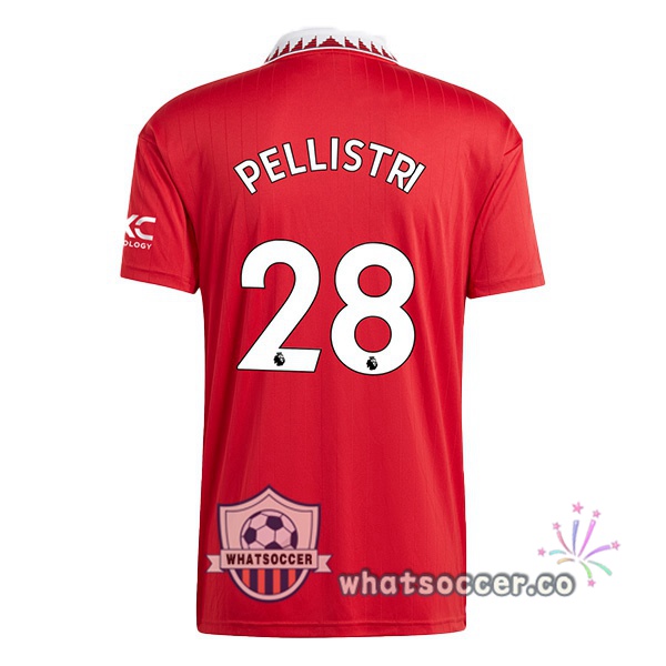 Manchester United (PELLISTRI 28) Home Soccer Jerseys Red 2022-2023