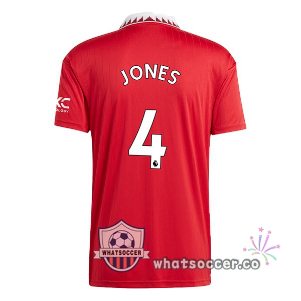 Manchester United (JONES 4) Home Soccer Jerseys Red 2022-2023