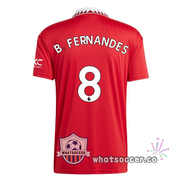 Manchester United (B. FERNANDES 8) Home Soccer Jerseys Red 2022-2023