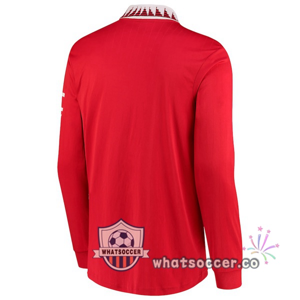 Manchester United Home Soccer Jerseys Long Sleeve Red 2022-2023