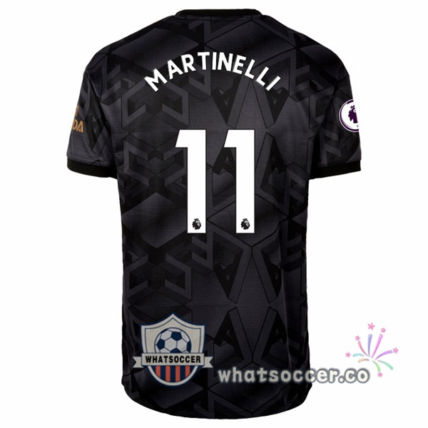 Arsenal (MARTINELLI 11) Away Soccer Jerseys Black 2022-2023