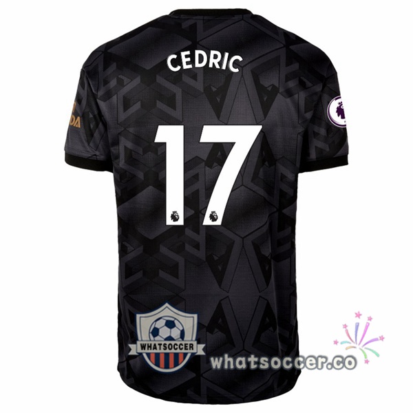 Arsenal (CEDRIC 17) Away Soccer Jerseys Black 2022-2023