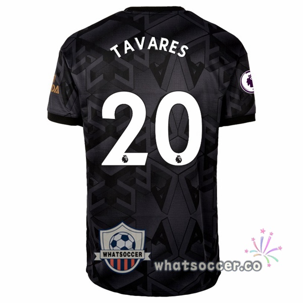 Arsenal (TAVARES 20) Away Soccer Jerseys Black 2022-2023