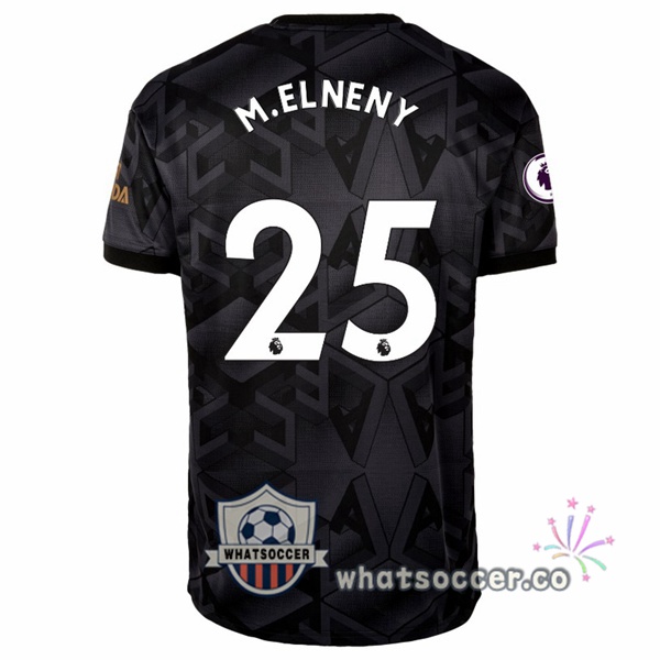Arsenal (M.ELNENY 25) Away Soccer Jerseys Black 2022-2023