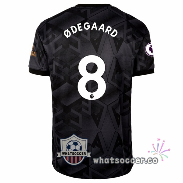 Arsenal (ØDEGAARD 8) Away Soccer Jerseys Black 2022-2023