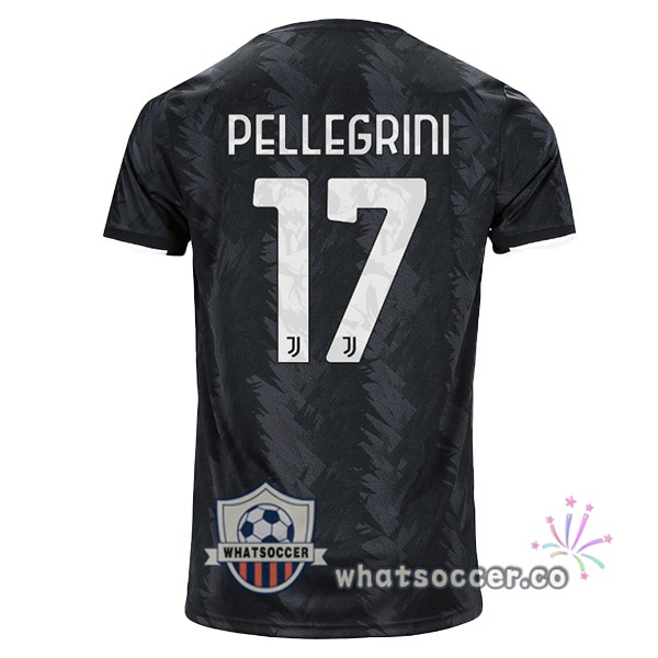 Juventus (PELLEGRINI 17) Away Soccer Jerseys Black 2022-2023
