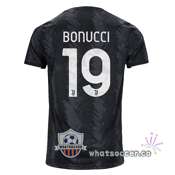 Juventus (BONUCCI 19) Away Soccer Jerseys Black 2022-2023