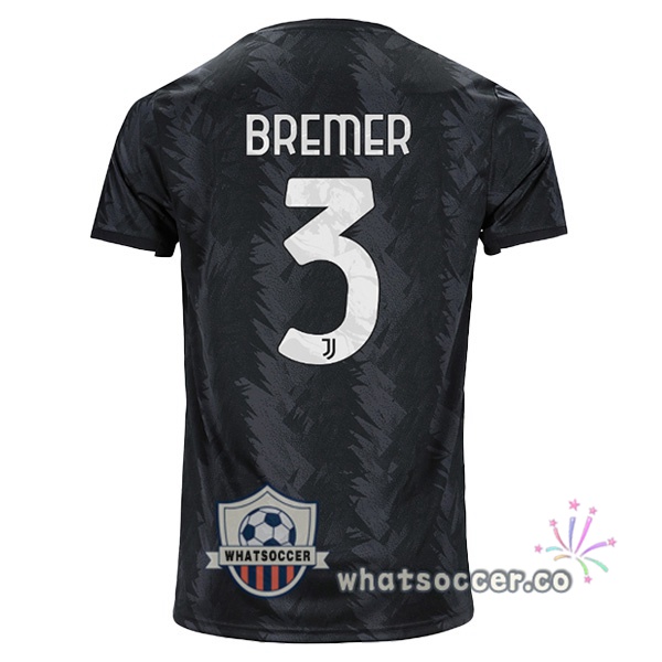 Juventus (CHIELLINI 3) Away Soccer Jerseys Black 2022-2023