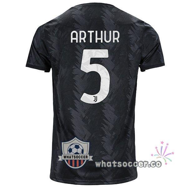 Juventus (ARTHUR 5) Away Soccer Jerseys Black 2022-2023