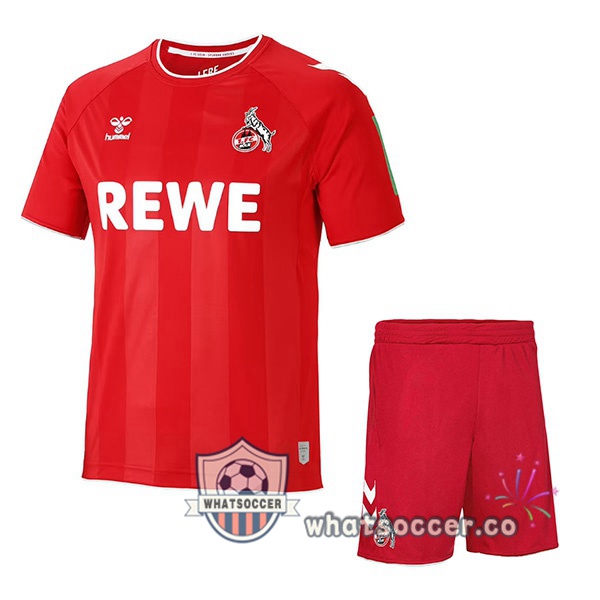 FC Koln Kids Away Soccer Jerseys Red 2022-2023