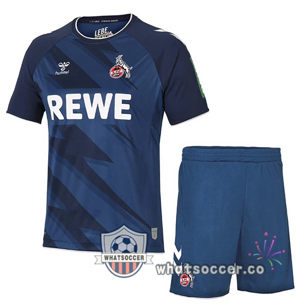 FC Koln Kids Third Soccer Jerseys Blue Royal 2022-2023