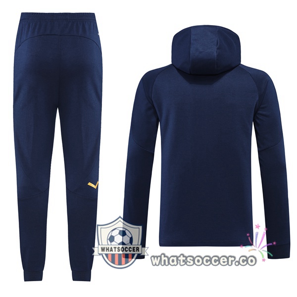 Italy Blue Royal Hooded Jacket 2022-2023