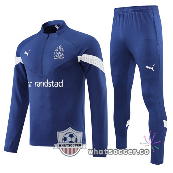 Olympique de Marseille Blue Royal Tracksuit 2022-2023