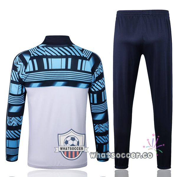 Olympique de Marseille White Blue Jacket 2022-2023