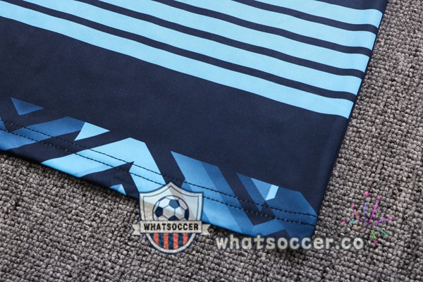 Olympique de Marseille Training T-Shirts + Shorts Blue Royal 2022-2023