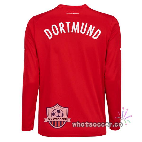 Dortmund BVB goalkeeper Soccer Jerseys Long Sleeve Red 2022-2023
