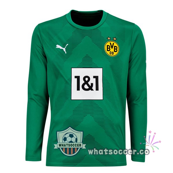 Dortmund BVB goalkeeper Soccer Jerseys Long Sleeve Green 2022-2023