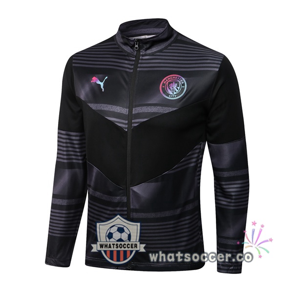 Manchester City Black Soccer Jacket 2022-2023