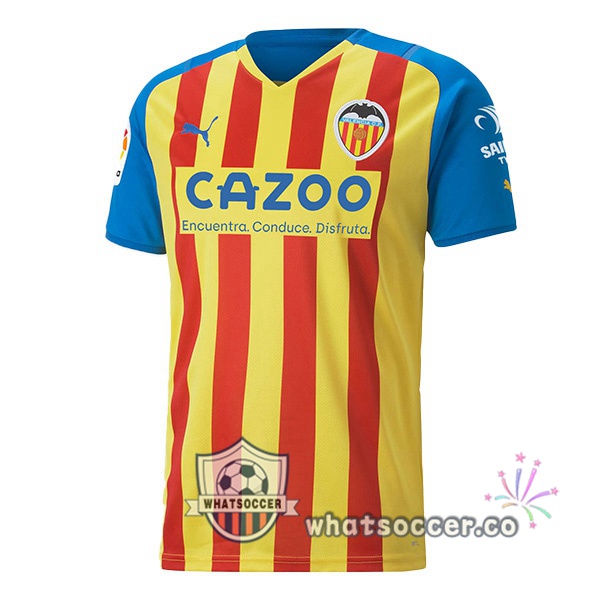 Valencia CF Third Soccer Jerseys Yellow 2022-2023