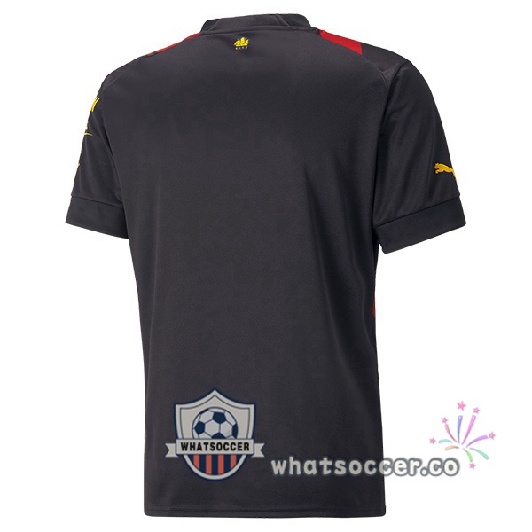Manchester City Away Soccer Jerseys Red Black 2022-2023