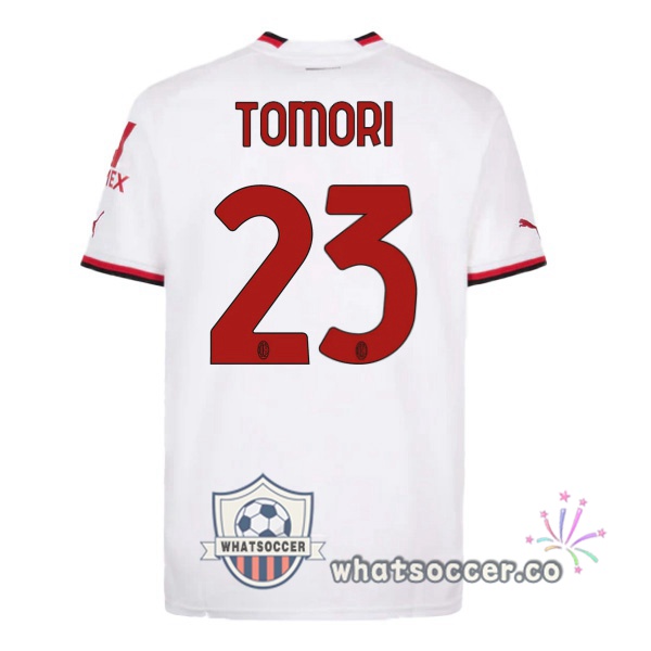 AC Milan (TOMORI 23) Away Soccer Jerseys White 2022-2023
