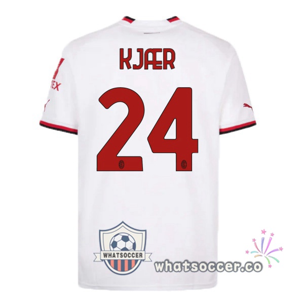 AC Milan (KJÆR 24) Away Soccer Jerseys White 2022-2023