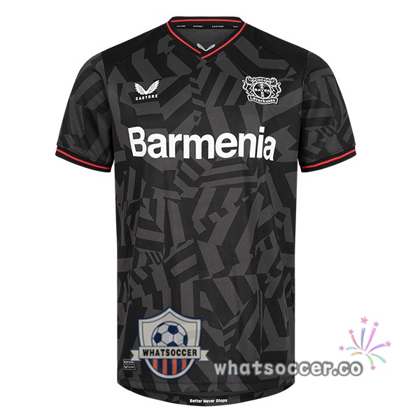 Bayer 04 Leverkusen Away Soccer Jerseys Black 2022-2023