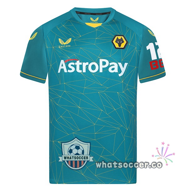 Wolves Away Soccer Jerseys Blue 2022-2023