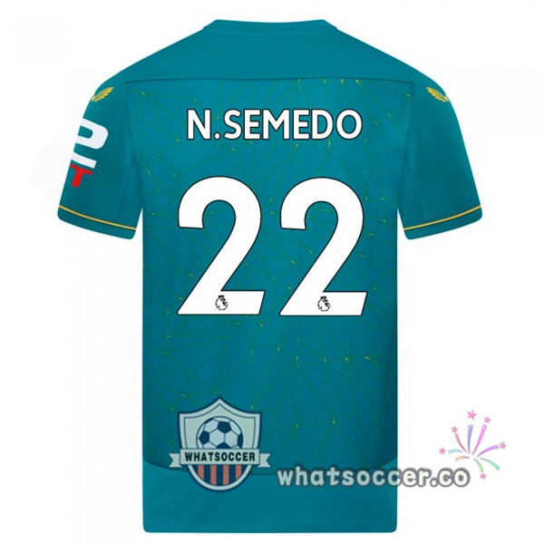 Wolves (N. SEMEDO 22) Away Soccer Jerseys Blue 2022-2023
