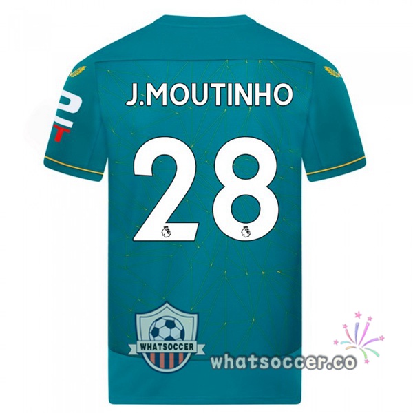 Wolves (J. MOUTINHO 28) Away Soccer Jerseys Blue 2022-2023