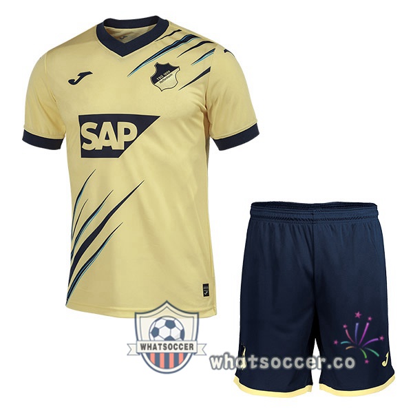 TSG Hoffenheim Kids Away Soccer Jerseys Yellow 2022-2023