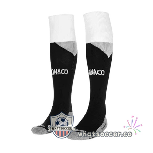 AS Monaco Away Soccer Jerseys Black 2022-2023